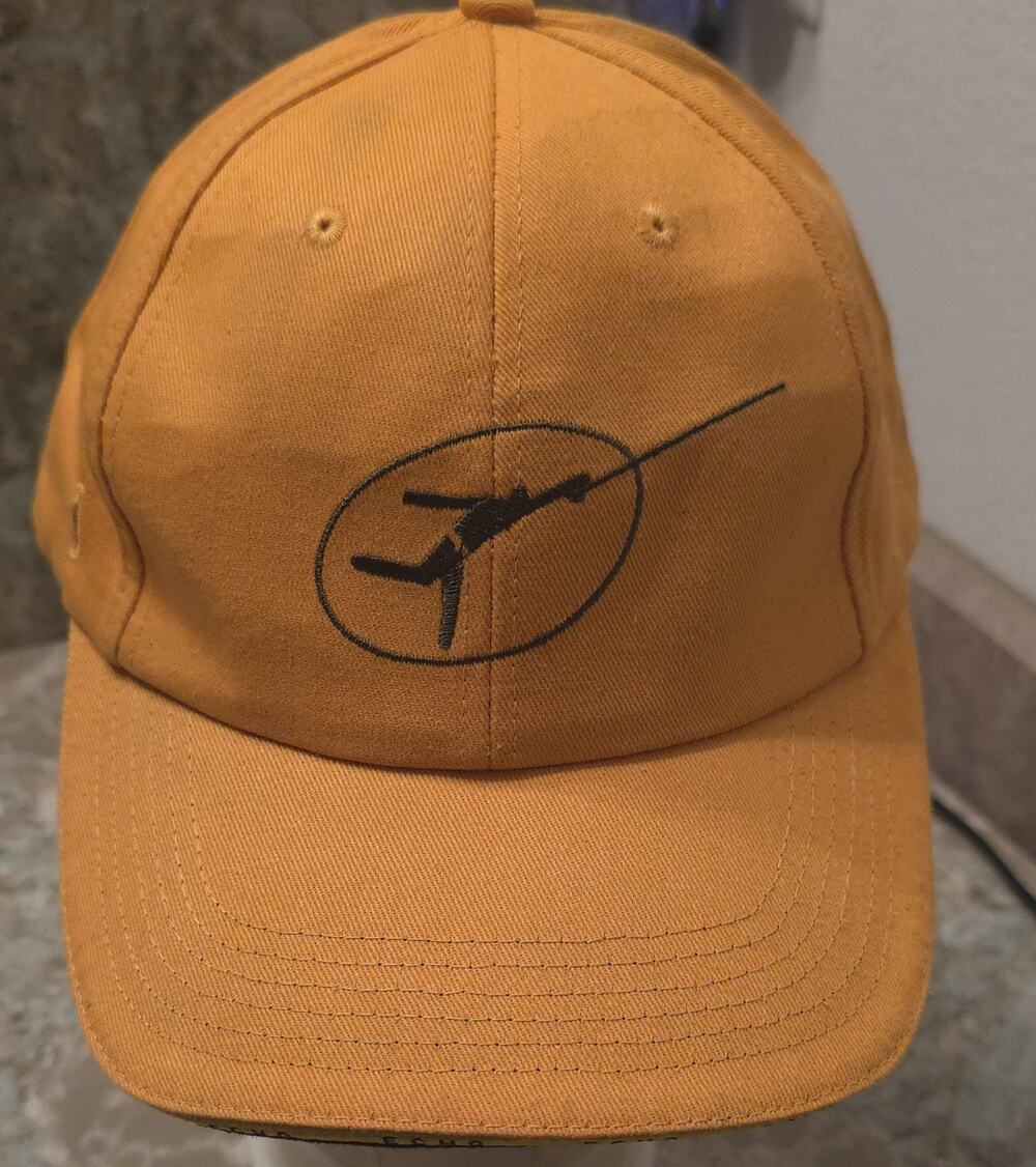 Men's Adjustable Baseball Cap Echo Rods And Reels Fly Fishing Yellow